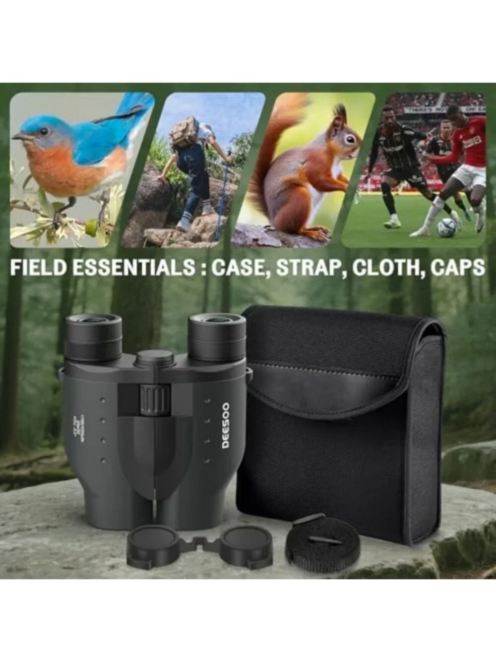Compact 25x32 High Power Binoculars for Adults - Perfect for Bird Watching